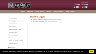 Student Login - McKinley College