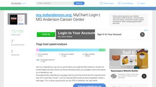 Access my.mdanderson.org. MyChart Login | MD Anderson Cancer ...