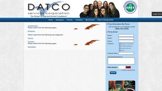 Test Results Access - Client Login - Datco Services Corporation