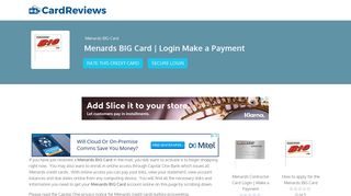Menards BIG Card | Login Make a Payment - Card Reviews