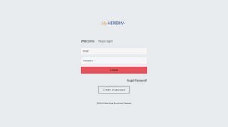 Meridian Client Portal | Create