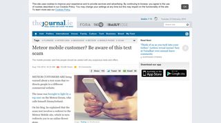 Meteor mobile customer? Be aware of this text scam · TheJournal.ie