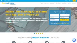 myGeoTracking | Mobile Workforce Management | Load Tracking