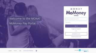 the MONAT MoMoney Pay Portal - Paylution