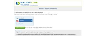 Login - MyStudyLink