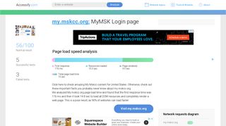 Access my.mskcc.org. MyMSK Login page