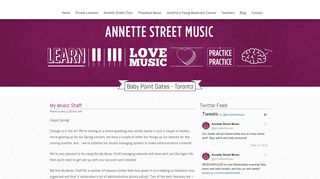 My Music Staff | Annette Street Music