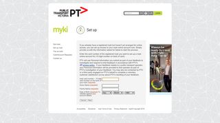 Your online access - Get myki