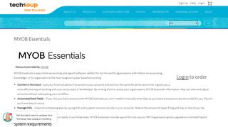 MYOB Essentials | Techsoup New Zealand