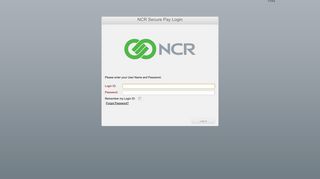 NCR Secure Pay Login