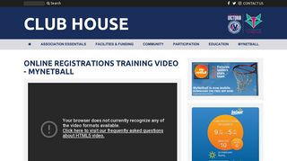 Online Registrations Training Video - MyNetball — Netball Victoria ...