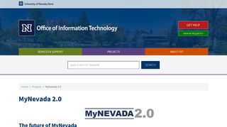 MyNevada 2.0 - UNR - University of Nevada, Reno