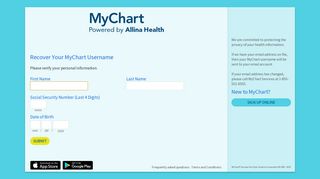 Recover Your MyChart Username