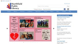 Home - Main Page - MyNPL at Northfield Public Library