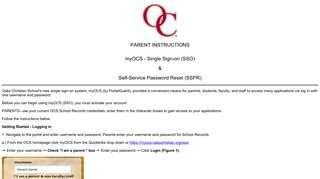 Parents - myOCS