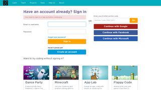 Code.org home - Code Studio