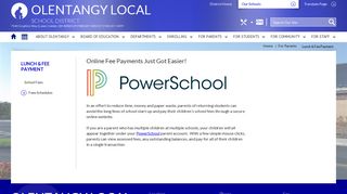 Lunch & Fee Payment / School Fees - Olentangy Local School District