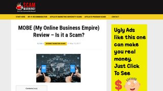MOBE (My Online Business Empire) Review - Is it a Scam? - Scam ...