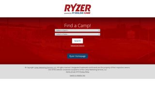 Welcome to Ryzer.com, Where America Registers for Camp