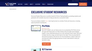 Exclusive Student Resources - Online Trading Academy