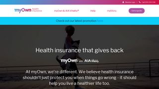 myOwn Health Insurance: Private health insurance that gives back