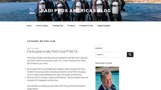 My PADI Club – PADI Pros Americas Blog