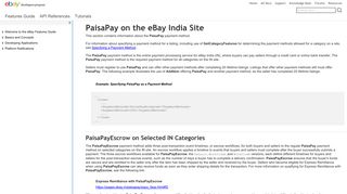 eBay Features - PaisaPay on the eBay India Site