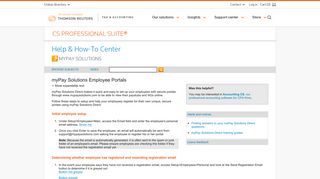 myPay Solutions Employee Portals