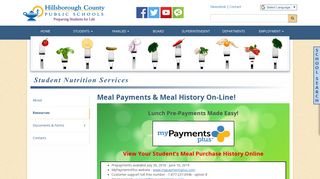 Meal Payments & Meal History On-Line! - Hillsborough County Public ...