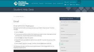 Email | Student Help Desk at PCC - Portland Community College