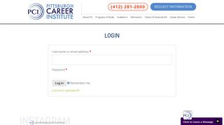 My Account | Pittsburgh Career Institute