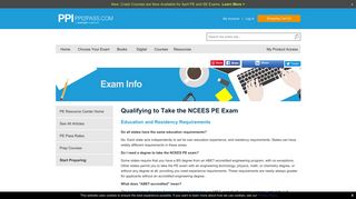 PE Resource Center - Qualifying to Take the PE Exam - PPI
