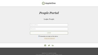 People Portal - AppleOne