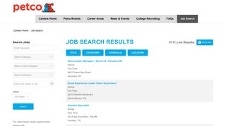 Job Search – Petco Careers