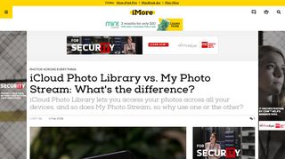 iCloud Photo Library vs. My Photo Stream: What's the difference? | iMore