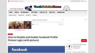 Facebook profile picture login enable and disable with simple steps ...