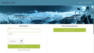 ScoreCard Rewards - Login