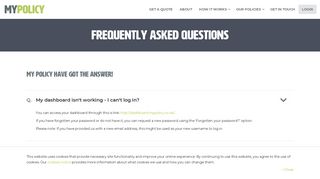 FAQs | My Policy