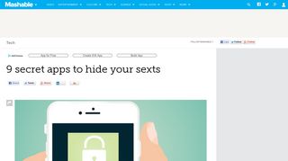 Secret apps to hide private sexy pictures on your phone - Mashable