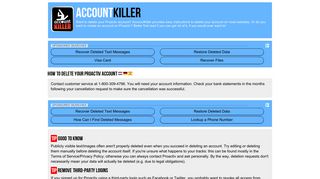 Delete your Proactiv account | accountkiller.com