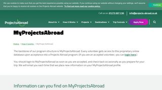 MyProjectsAbroad | Projects Abroad