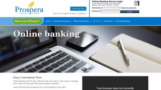 Online Banking - Prospera Credit Union