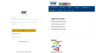 NYS PTA Portal: Login