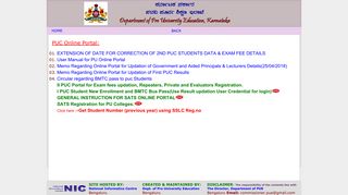 PU Online Portal - Department of PUE