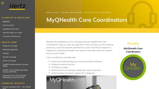 MyQHealth Care Coordinators | Hertz Employee Benefits