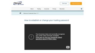 How to establish or change your trading password | Qtrade Investor