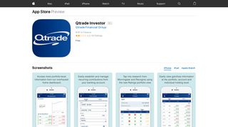 Qtrade Investor on the App Store - iTunes - Apple