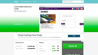 my.qubee.com.bd - CUSTOMER WEB SELF CARE - My Qubee - Sur.ly