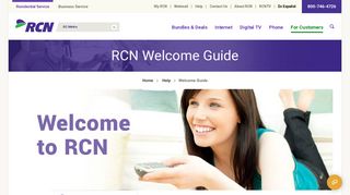 Welcome Guide - getting started with RCN Internet, Cable & Phone