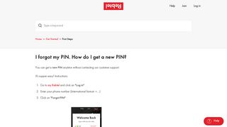 I forgot my PIN. How do I get a new PIN? - Rebtel.com
